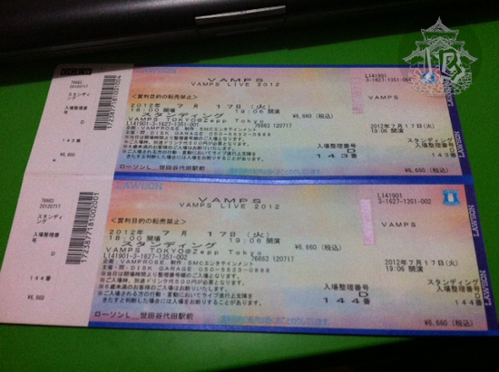 VAMPS tickets