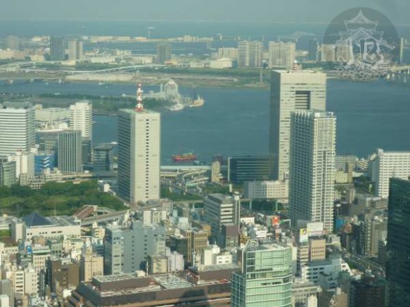 Tokyo Bay inlet and buildings around it
