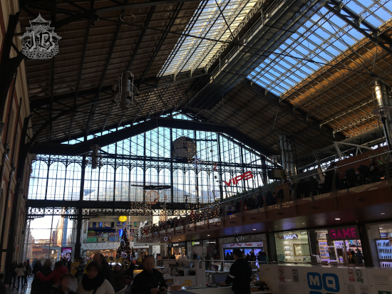 An old station from iron architecture epoch repurposed into shopping centre