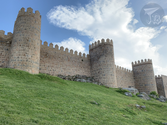 At the feet of the walls