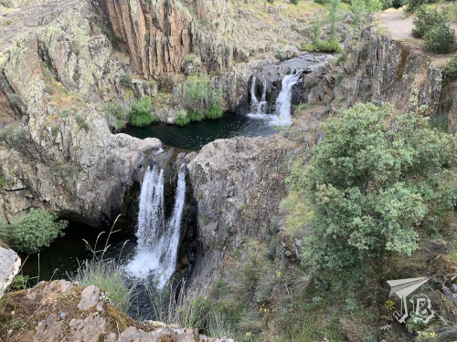 Both waterfalls from the left bank