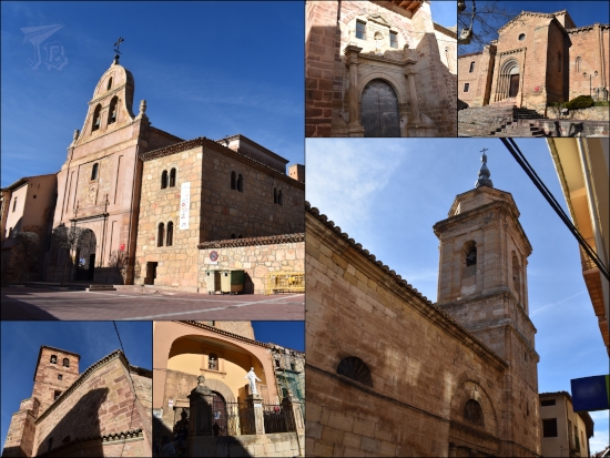 Buildings in Molina. They all look reddish due to the characteristic rocks used to build them