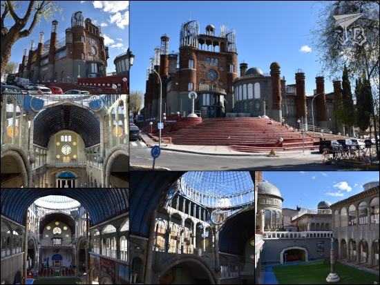 Cathedral made out of recycled items: pipes, plastic bottles, irons... there is a dome and a nave, in bizarre colours.
