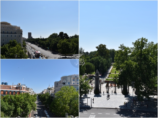 Views from the top of Puerta de Alcalá