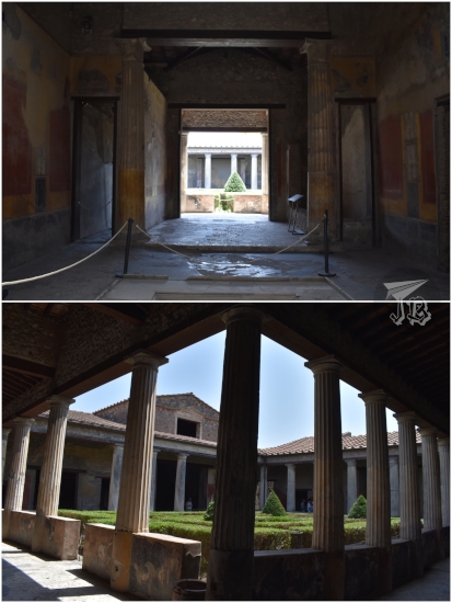 Pompeii Casa del Menandro - hall and garden