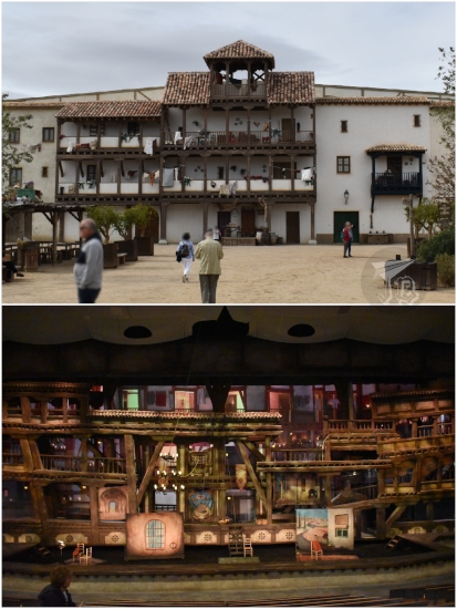 Theatre exterior and stage