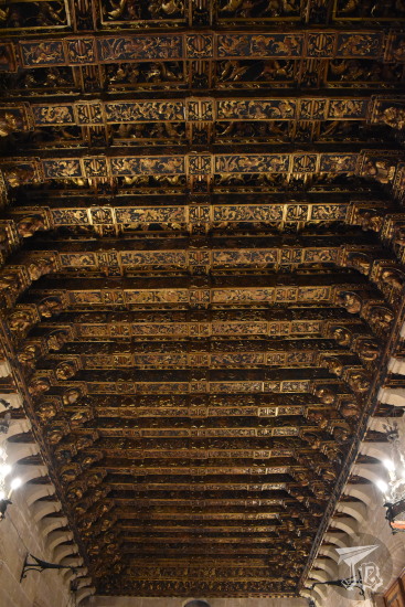 Wooden roof of the Consulado de Mar in Valencia