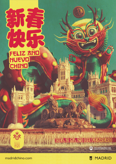 Announcement of the Chinese New Year festival in Madrid