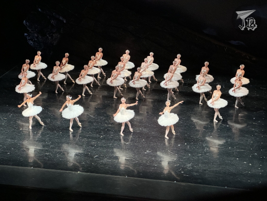 Swan dancers accepting the ovation