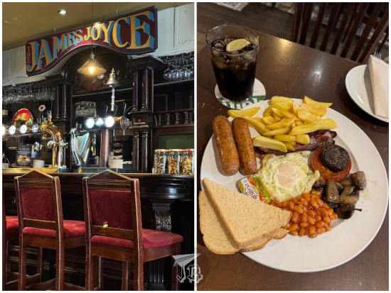 James Joyce Irish breakfast