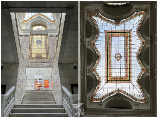 Entrance staircase to the Geomineralogical museum