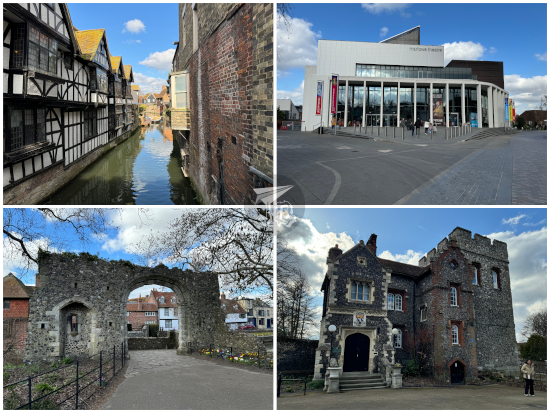 Canterbury - Marlow theatre and Medieval buildings