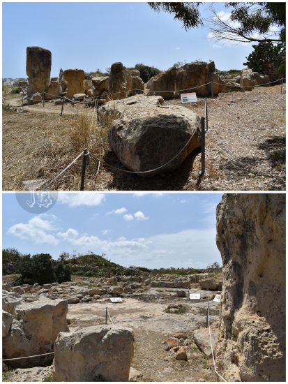 Borg in Nadur, a roundish collection of megaliths vaguely disposed in a circle