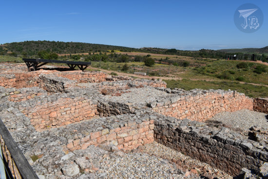Tiermes: Ruins of the forum; a number of square foundations that would have been shops