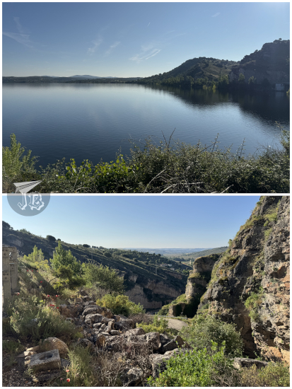 Alcorlo Reservoir, bustling with water