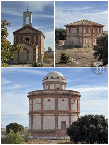 Buildings in Villafloes, in brick and mortar, by Ricardo Velazquez Bosco.