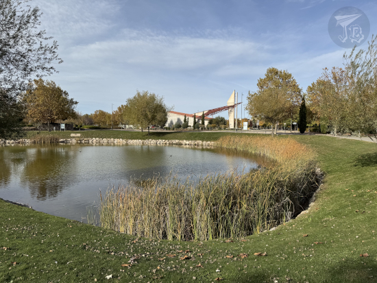 Lake in the public park.