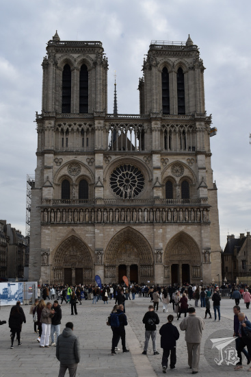 Exterior of Notre Dame.