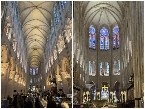 Interior of Notre Dame.