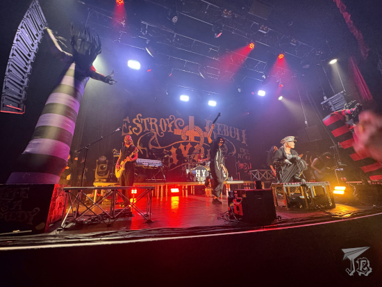 HYDE: Inside concert in Le Bataclan. View of the whole stage.