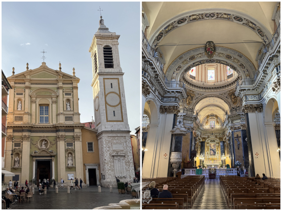 Catholic cathedral of Nice, a Baroque building.