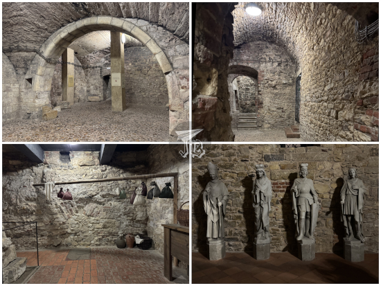 Underground Prague tunnels and arches.
