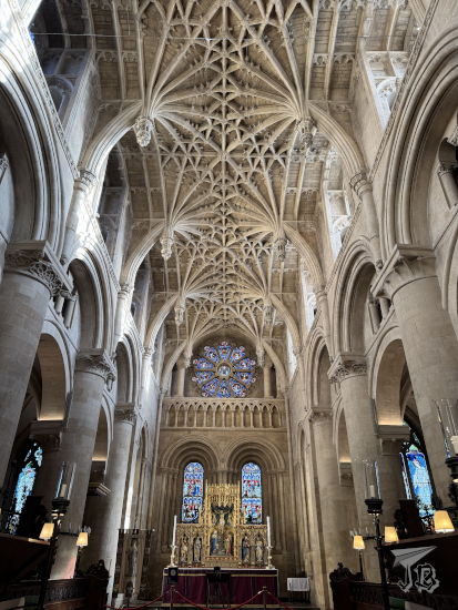 Interior of the very gothic Christ Church cathedral.