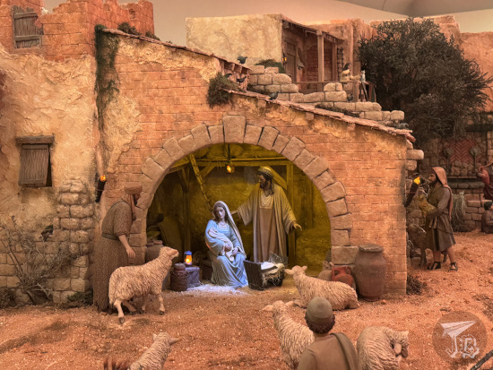 Bethlehem portal int he Nativity scene.