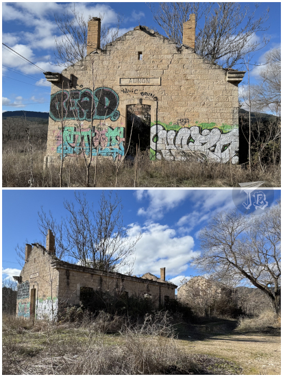 Abandoned station building