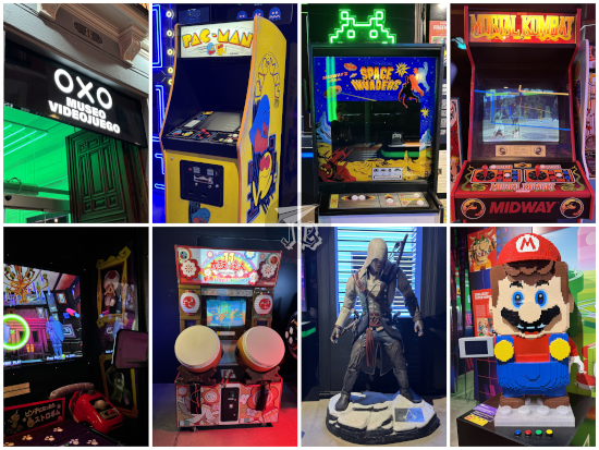 Old arcade games at OXO
