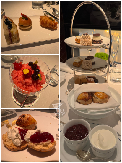 Traditional afternoon tea with sandwiches and scones