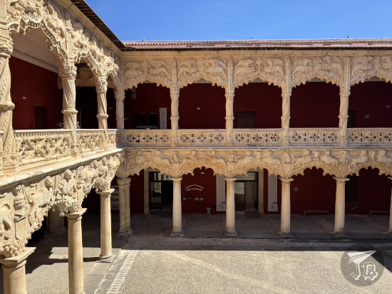 Renaissance Palace patio, decorated with fantastical animals